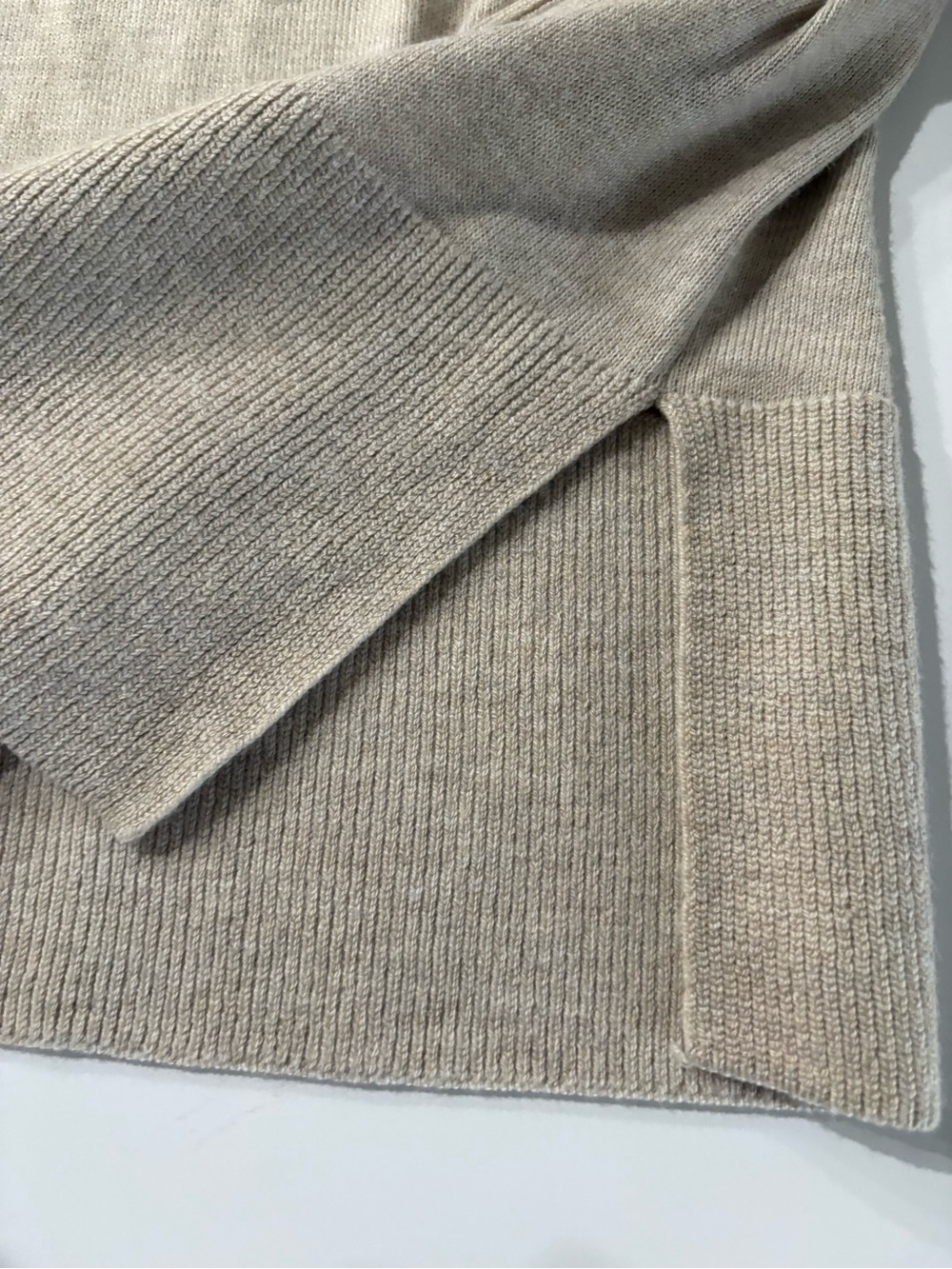 Loft Women's Turtleneck Tunic Sweater - Beige, size medium - Picture 3 of 9